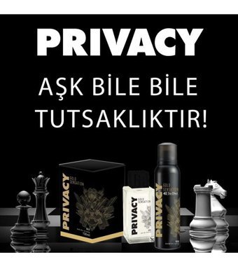 Privacy Gold Sensation Sprey Erkek Deodorant 6x150 ml