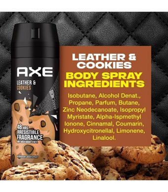 Axe Leather Cookies Sprey Erkek Deodorant 3x150 ml