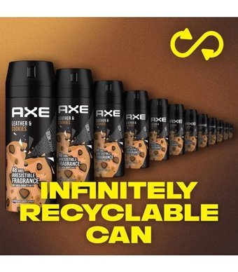 Axe Leather Cookies Sprey Erkek Deodorant 3x150 ml