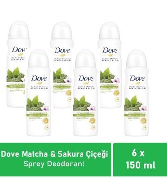 Dove Sprey Kadın Deodorant 6x150 ml