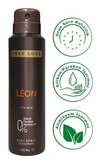 Free Love Leon Sprey Erkek Deodorant 150 ml