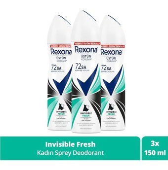 Rexona Black&White Invisible Fresh Kadın Deodorant 3x150 ml