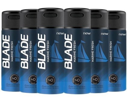 Blade Marine Fresh Sprey Erkek Deodorant 6x50 ml