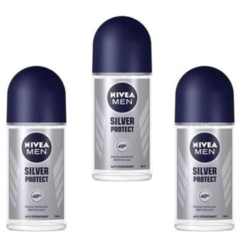 Nivea Silver Protect Roll-On Erkek Deodorant 3x50 ml