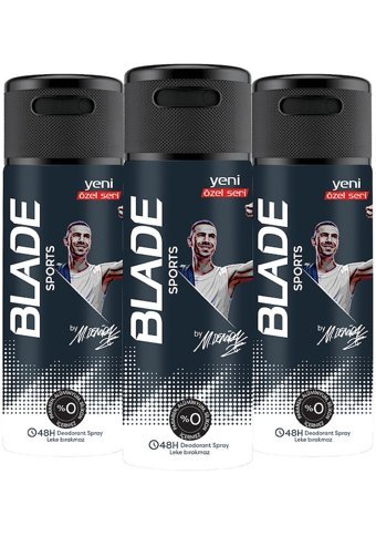 Blade Sports Sprey Erkek Deodorant 3x150 ml