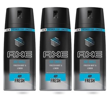 Axe Ice Chill Sprey Erkek Deodorant 3x150 ml