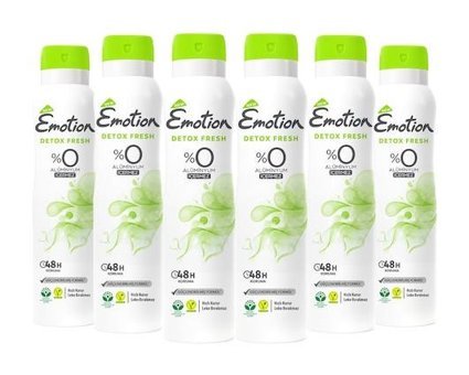 Emotion Detox Fresh Sprey Kadın Deodorant 6x150 ml