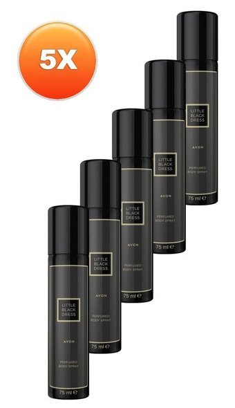 Avon Little Black Dress Roll-On Kadın Deodorant 5x75 ml