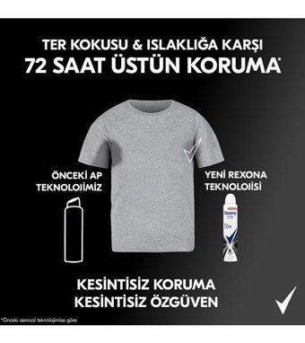 Rexona Black&White Invisible Kadın Deodorant 3x200 ml