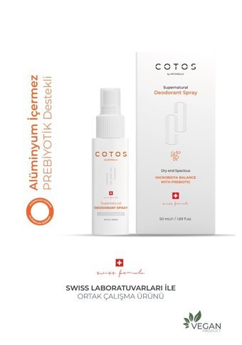 Cotos Microbiota Balance With Prebiotic Sprey Unisex Deodorant 50 ml