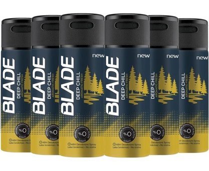 Blade Deep Chill Sprey Erkek Deodorant 6x150 ml