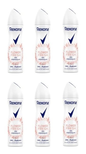 Rexona Flower Fresh Musk Sprey Kadın Deodorant 6x150 ml