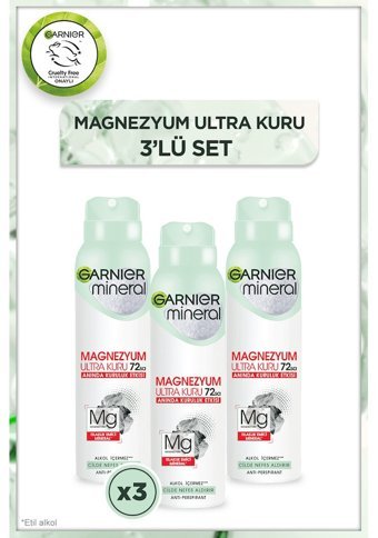 Garnier Sprey Kadın Deodorant 3x150 ml