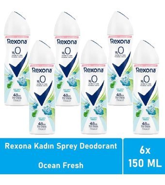 Rexona Ocean Fresh Sprey Kadın Deodorant 6x150 ml