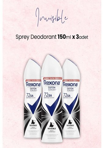 Rexona Invisible Kadın Deodorant 3x150 ml