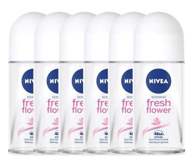 Nivea Fresh Flower Roll-On Kadın Deodorant 6x50 ml