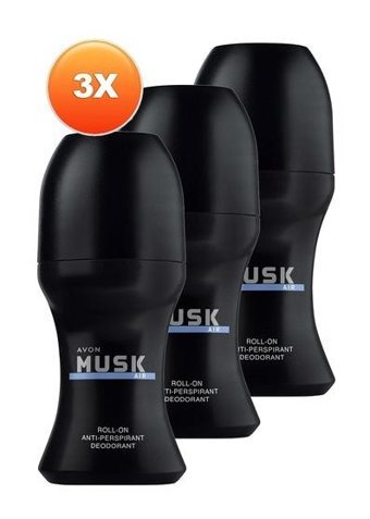 Avon Musk Air Roll-On Erkek Deodorant 3x50 ml