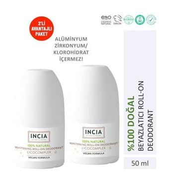 Incia Ter Önleyici Roll-On Unisex Deodorant 2x50 ml