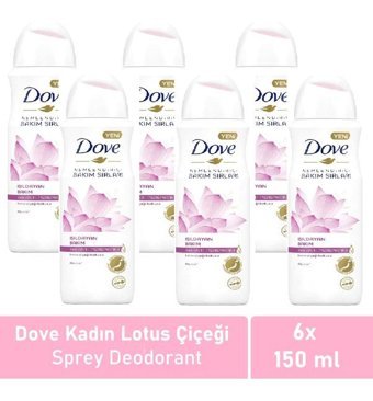 Dove Dogma Lotus Sprey Kadın Deodorant 6x150 ml