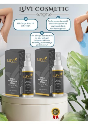 Luvi Ter Önleyici Sprey Kadın Deodorant 2x100 ml