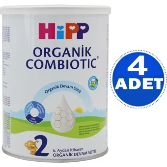Hipp Combiotic Tahılsız Glutensiz Organik Probiyotikli 2 Numara Devam Sütü 4x350 gr