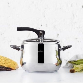 Karaca Retro Düdüklü Kapak Çelik 6 lt Düdüklü Tencere