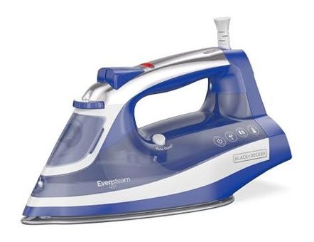 Black+Decker 1200 W Paslanmaz Çelik Tabanlı Yatay Buharlı Ütü