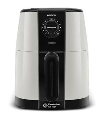 Karaca Smart Cook Airfryer 2.2 lt Tek Hazneli Yağsız Sıcak Hava Fritözü Krem
