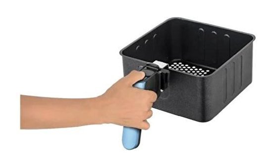 Fakir Glamair Chefry Airfryer 5 lt Tek Hazneli Led Ekranlı Yağsız Sıcak Hava Fritözü Siyah