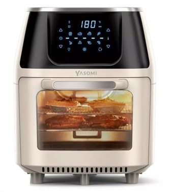 Yasomi Y88 XXL Airfryer 8 lt Tek Hazneli Led Ekranlı Sıcak Hava Fritözü Bej