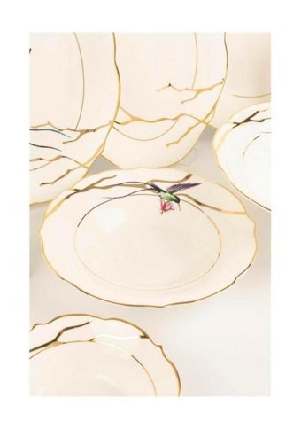 Mikasa Moor Harmony 74 Parça 12 Kişilik Bone China Porselen Elips Yemek Takımı