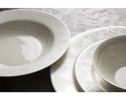 Emsan Anderson 60 Parça 12 Kişilik Bone China Porselen Yuvarlak Yemek Takımı