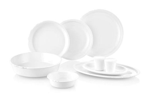 Koleksiyon Eser-I Istanbul 55 Parça 12 Kişilik Bone China Porselen Yuvarlak Yemek Takımı