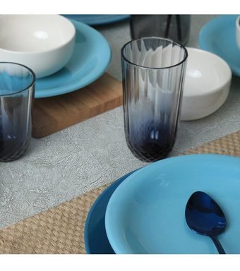 Keramika Mix 18 Parça 6 Kişilik Stoneware Yuvarlak Yemek Takımı