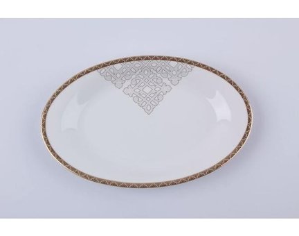 Porland 04ALM004296 60 Parça 12 Kişilik Porselen Elips Yemek Takımı