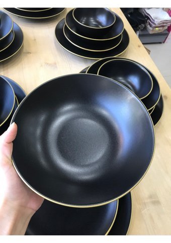 Keramika 24 Parça 6 Kişilik Stoneware Yuvarlak Yemek Takımı