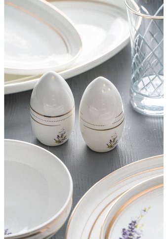 Acar Leona 57 Parça 12 Kişilik Bone China Porselen Yuvarlak Yemek Takımı