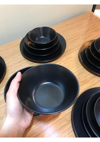 Keramika 32 Parça 6 Kişilik Seramik Yuvarlak Yemek Takımı