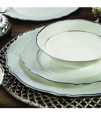 Aryıldız Helena 60 Parça 12 Kişilik Bone China Porselen Yuvarlak Yemek Takımı