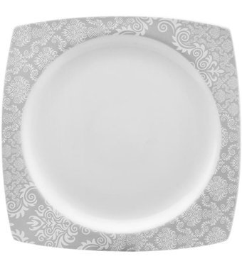 Karaca Bridal 24 Parça 6 Kişilik Porselen Kare Yemek Takımı