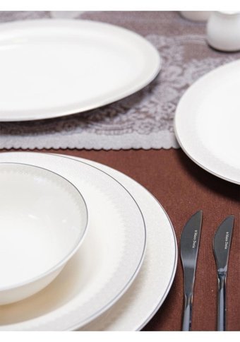 Maxx Doria Palace Lace 60 Parça 12 Kişilik Porselen Yuvarlak Yemek Takımı