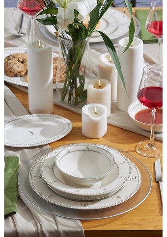 Emsan Olivia 60 Parça 12 Kişilik Bone China Porselen Yuvarlak Yemek Takımı