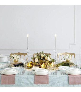 Koleksiyon Sufi 132 Parça 12 Kişilik Bone China Porselen Yuvarlak Yemek Takımı