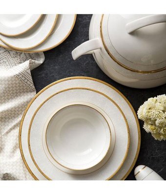 Emsan Eliza 60 Parça 12 Kişilik Bone China Porselen Yuvarlak Yemek Takımı