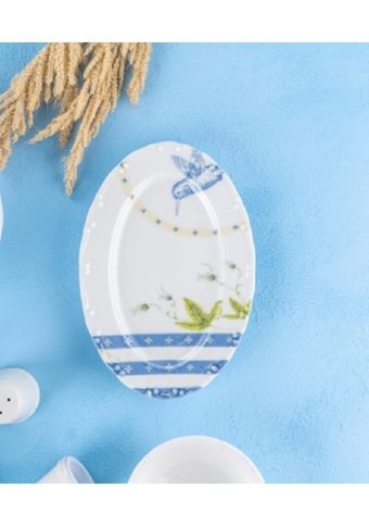 Acar Sunflower 23 Parça 6 Kişilik Porselen Yuvarlak Yemek Takımı