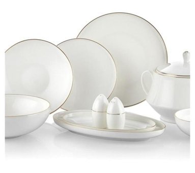 Leggno Che1001set24g 24 Parça 6 Kişilik Porselen Yuvarlak Yemek Takımı
