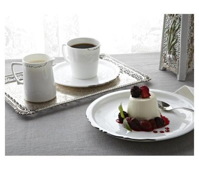 Koleksiyon St 120Pc 120 Parça 12 Kişilik Bone China Porselen Yuvarlak Yemek Takımı