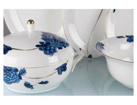 Prouna Emperor 72 Parça 12 Kişilik Bone China Porselen Yuvarlak Yemek Takımı