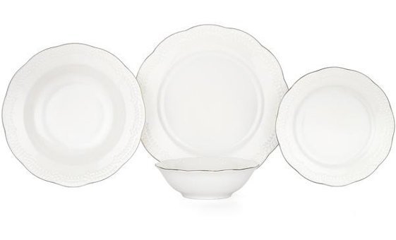 Schafer Zoey 24 Parça 6 Kişilik Porselen Yuvarlak Yemek Takımı