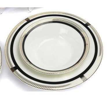 Mikasa Moor Fancy 74 Parça 12 Kişilik Porselen Elips Yemek Takımı